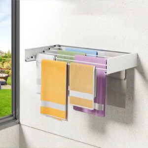 رف تجفيف الملابس يثبت على الحائط
