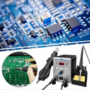 محطة لحام 2 في 1 مع مسدس حراري 700 واط