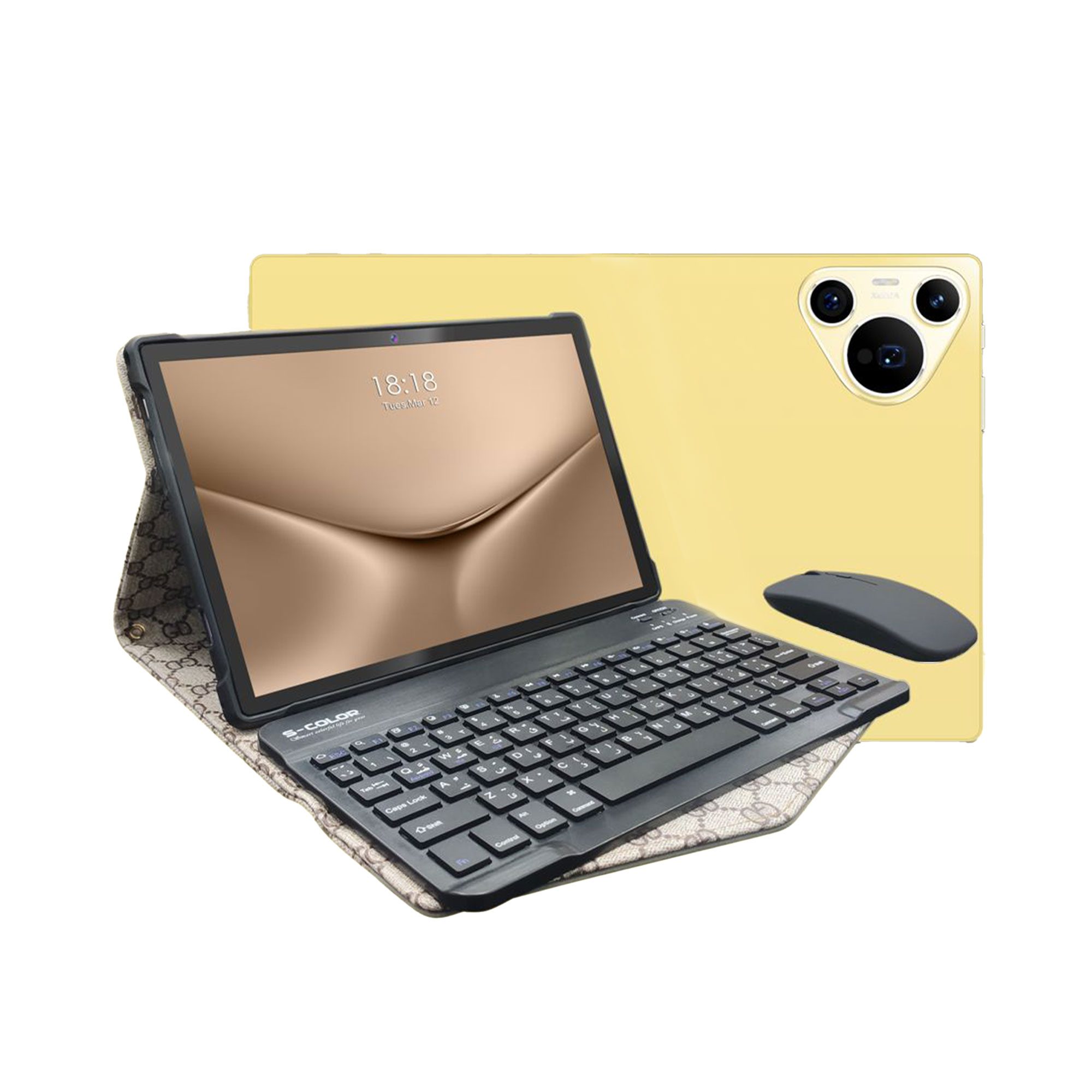 تابلت GT بكيبورد و ماوس بلوتوث (ضمان اشهر )