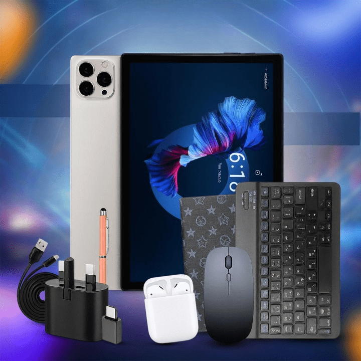 تابلت Ultimate pro بكيبورد و ماوس بلوتوث (ضمان اشهر ) + مجموعة هدايا