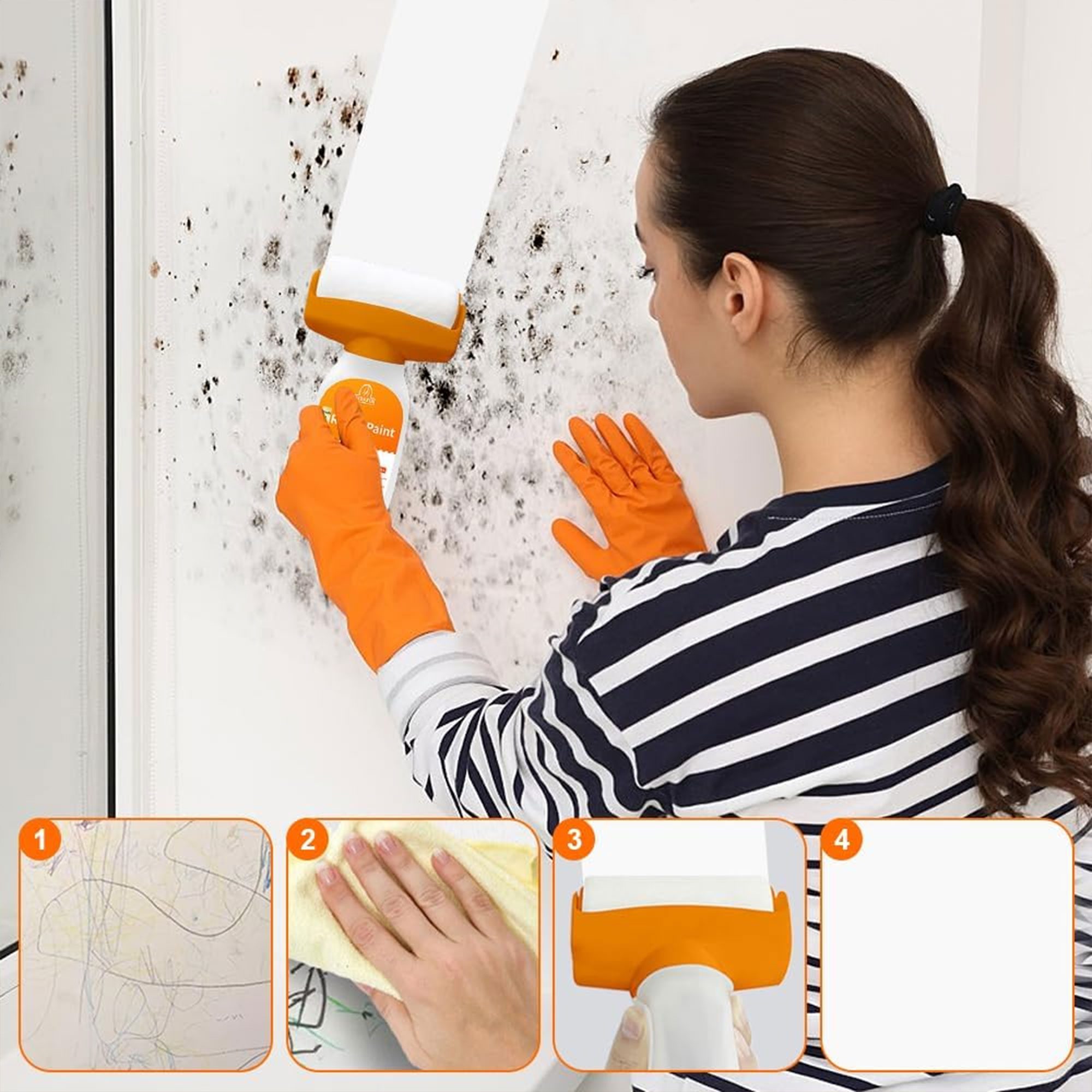 فرشاة طلاء دوارة لإصلاح الحوائط